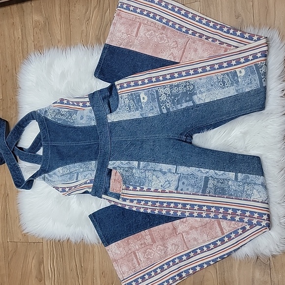 NWOT | Free People We The Free | Dallas Americana Denim Jumpsuit - Picture 2 of 14